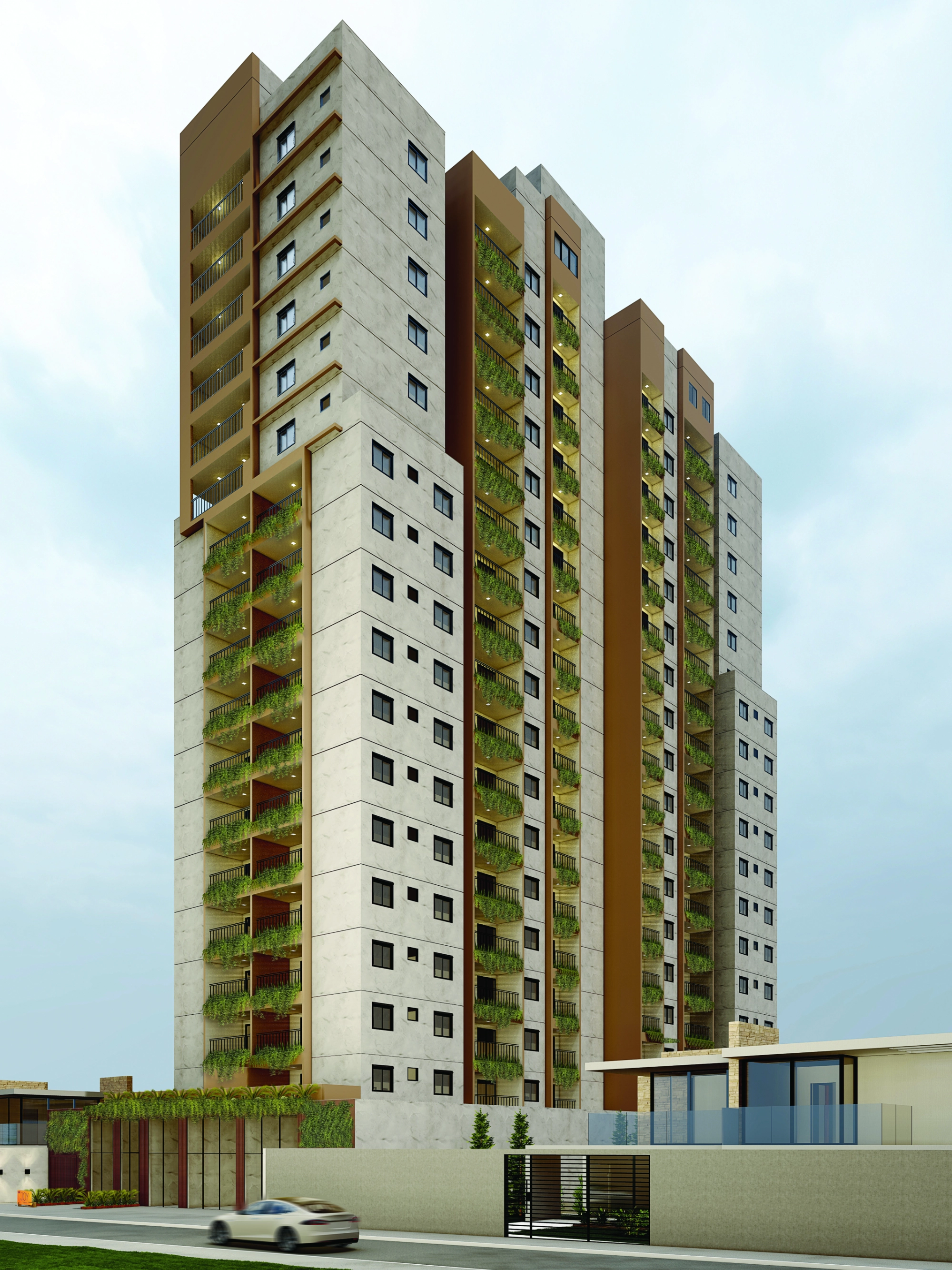 Perspectiva ilustrada Fachada